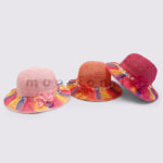 Rainbow Brim Girls Summer Hat - Image 3