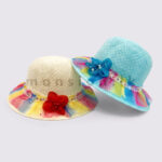 Rainbow Brim Girls Summer Hat - Image 2