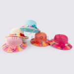 Rainbow Brim Girls Summer Hat