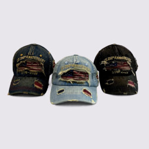 US 250th Anniversary Distressed Denim Cap