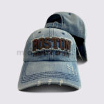 Boston Distressed Denim Cap - Image 3