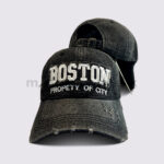 Boston Distressed Denim Cap - Image 4