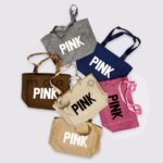 PINK Beach Tote Bag