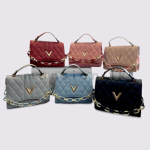 Quilted Top Handle Sling Bag