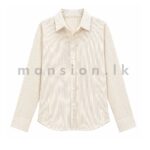 Fine Pinstripe Cotton Shirt Beige