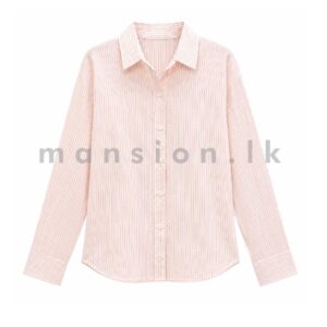 Fine Pinstripe Cotton Shirt Pink