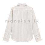 Fine Pinstripe Cotton Shirt Ash - Image 2