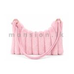Striped Faux Fur Shoulder Bag - Image 12