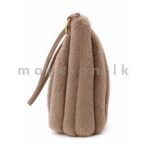 Striped Faux Fur Shoulder Bag - Image 11