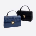 Floral Embossed Top-Handle Handbag