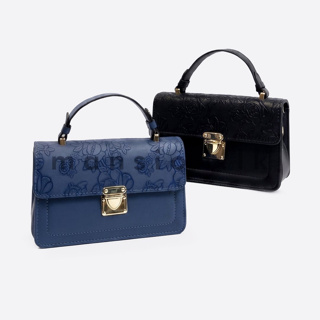 Bloom Mini Bag all in one 1 Floral Embossed Top-Handle Handbag - Image 1