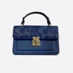 Floral Embossed Top-Handle Handbag - Image 6