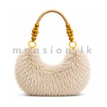 Plush Beaded Shoulder Bag - Image 3
