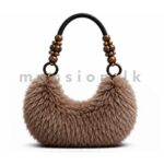 Plush Beaded Shoulder Bag - Image 6