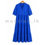 Blue Tiered Dress