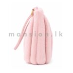 Striped Faux Fur Shoulder Bag - Image 13