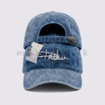 Signature Stitch Denim Cap - Image 5