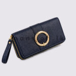 Ring Detail Double-Zipper Purse - Image 5