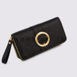 Ring Detail Double-Zipper Purse - Image 8