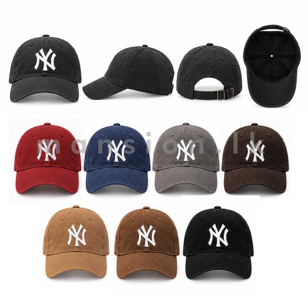 121227 all Classic NY Embroidered Cotton Cap - Image 1